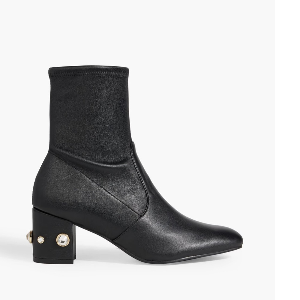 STUART WEITZMAN
Allshine 60 embellished leather ankle boots size 9 
$695 
Black
